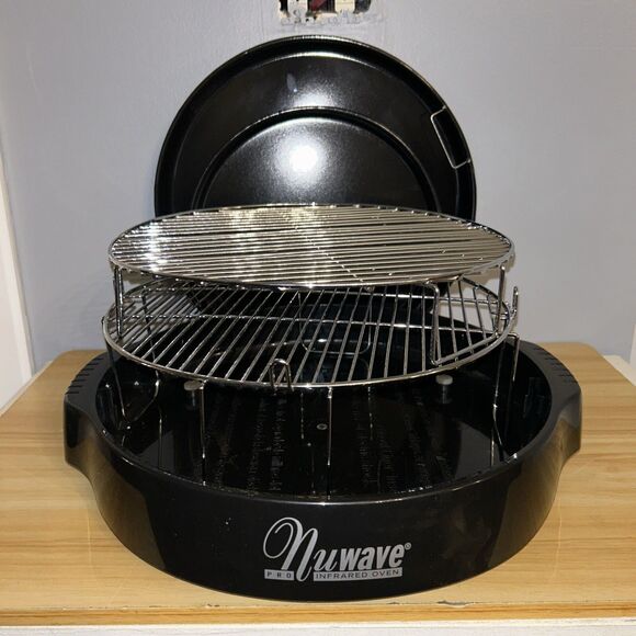 NuWave Replacement Pro Infared Oven Racks & Drip Pans & Base Model 20356 NEW - Picture 2 of 7